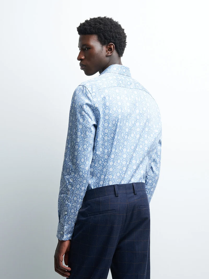 Chemise slim végétale