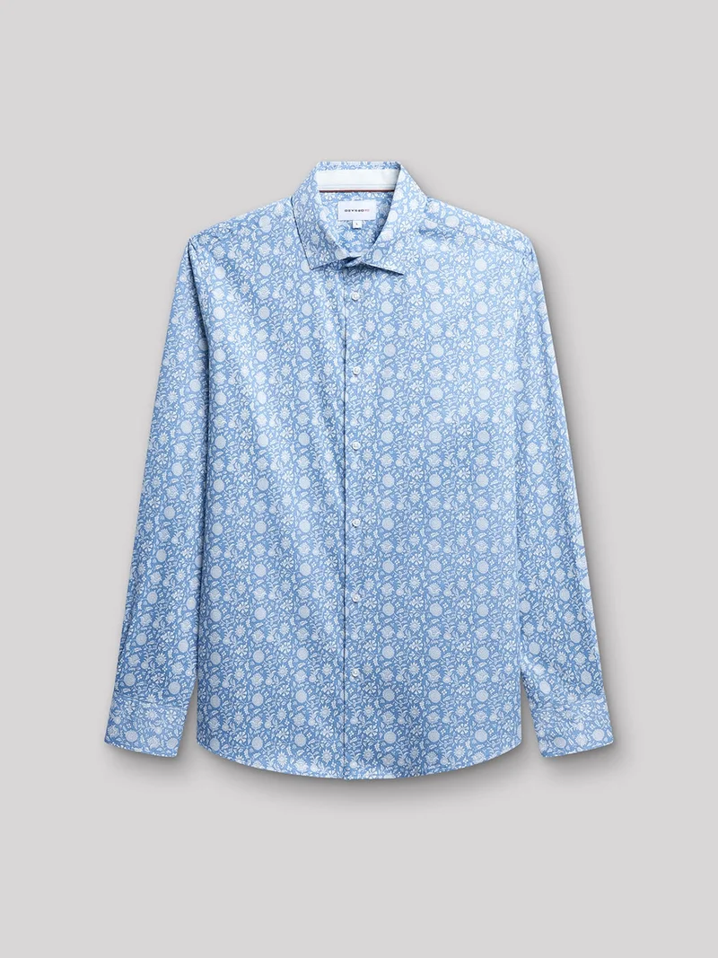 Chemise slim végétale