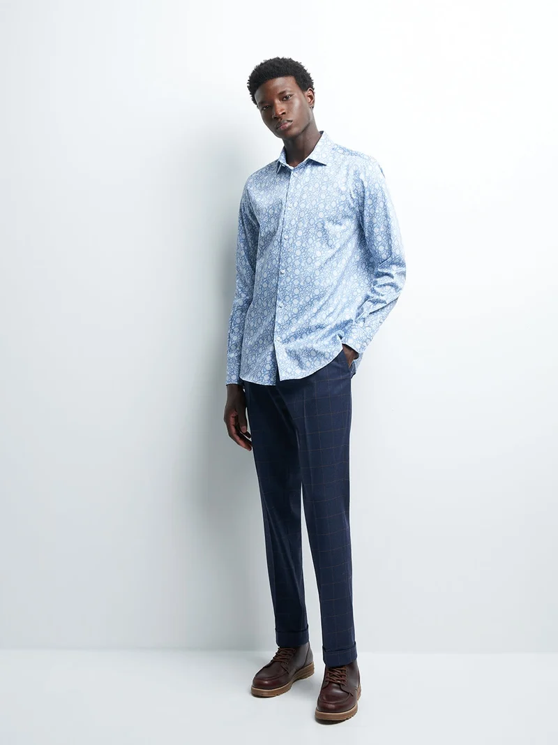 Chemise slim végétale