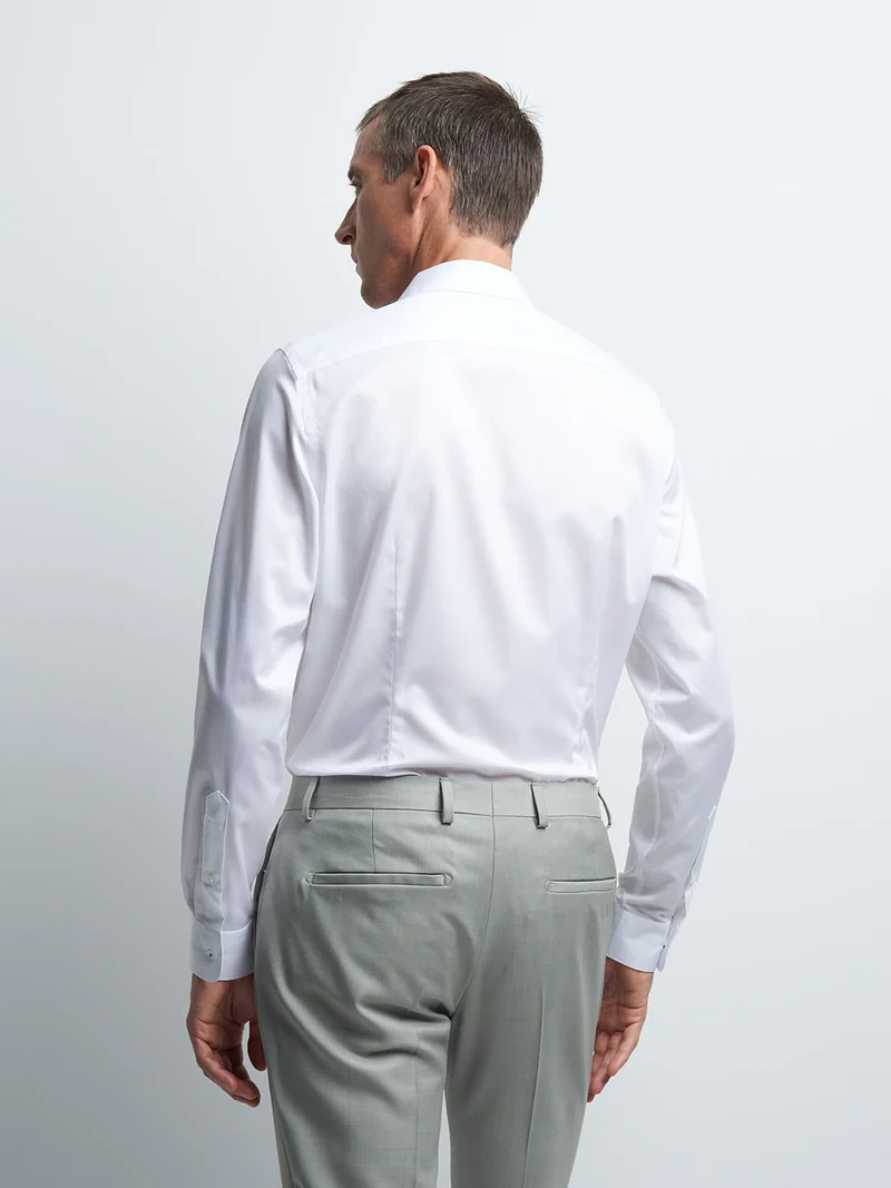 Chemise slim repassage facile unie