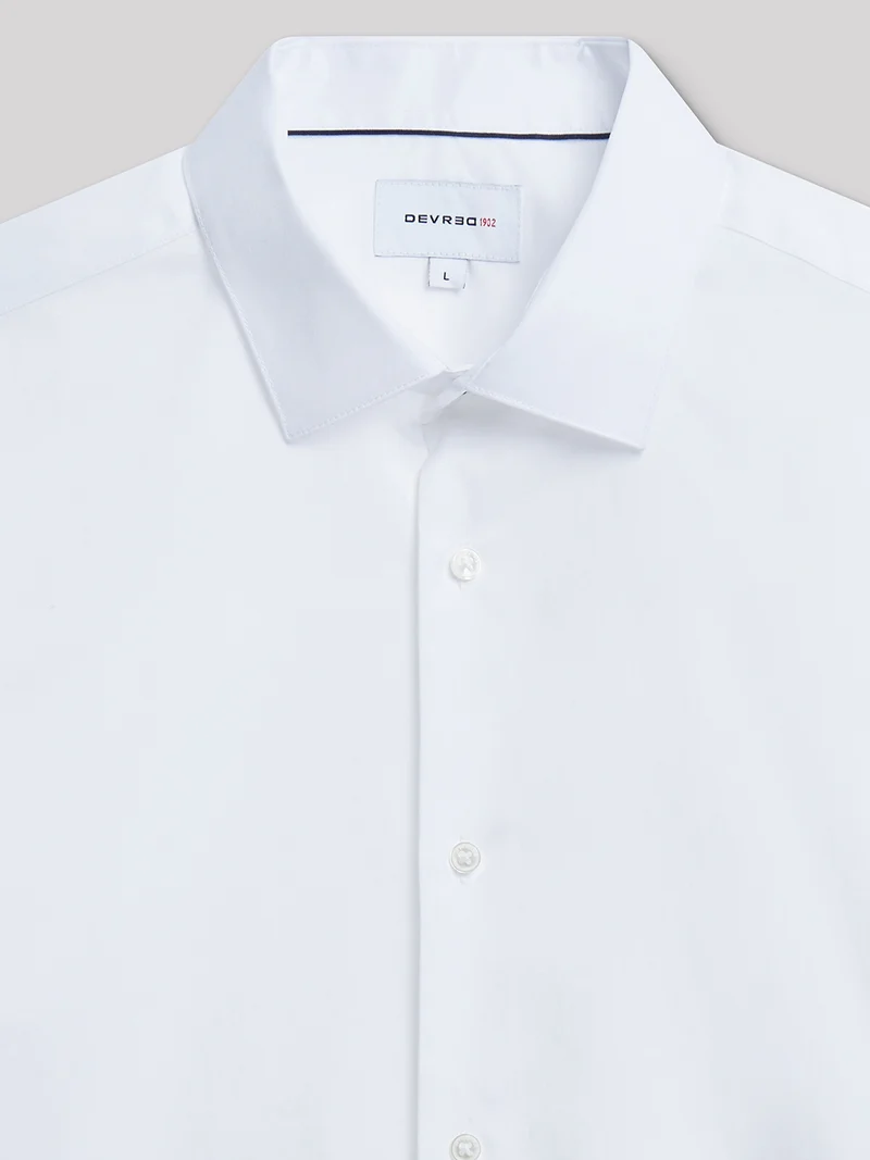 Chemise slim repassage facile unie