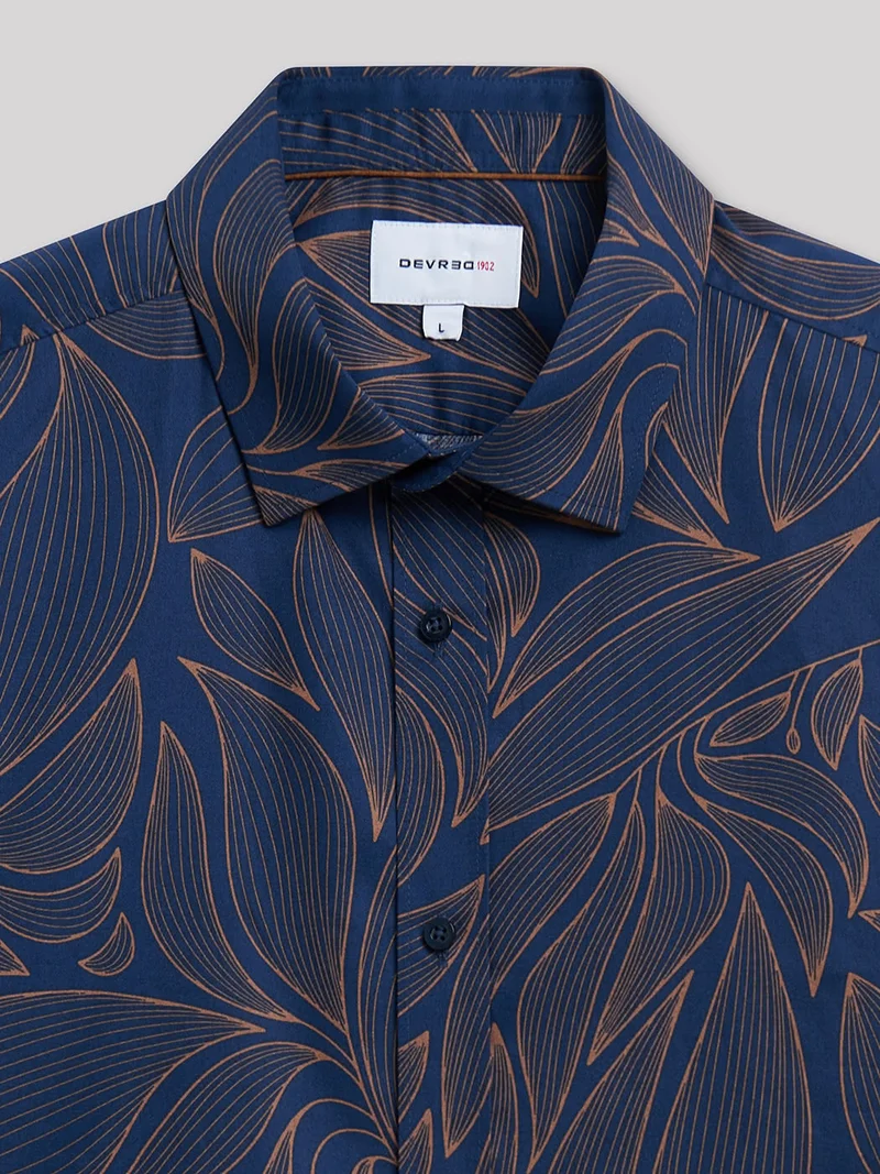 Chemise slim en satin végétale