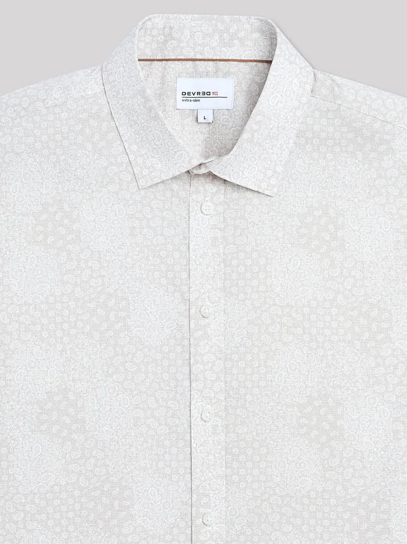 Chemise extra-slim stretch fantaisie