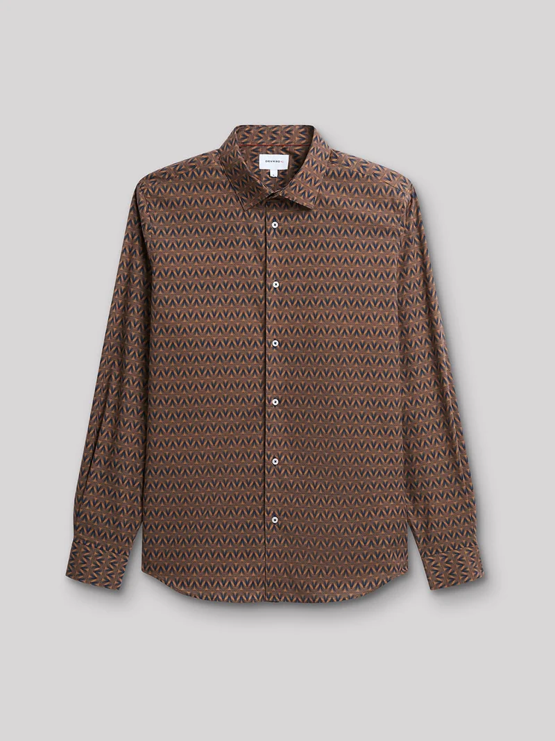 Chemise slim géométrique