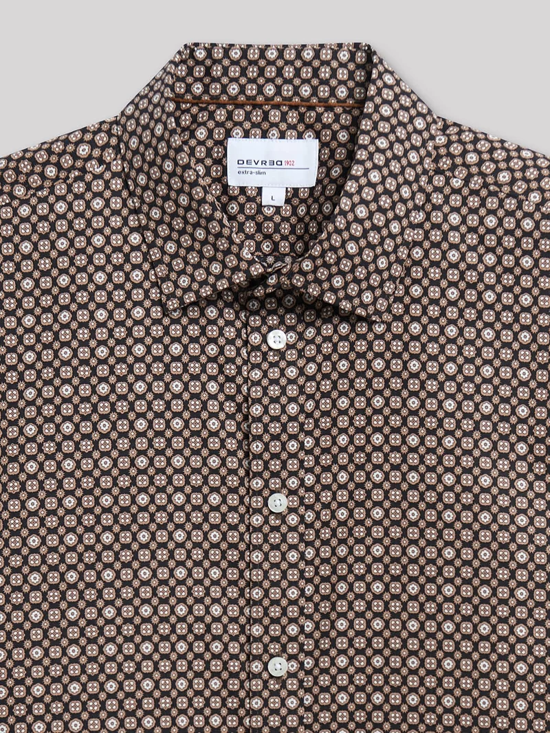 Chemise extra-slim géométrique