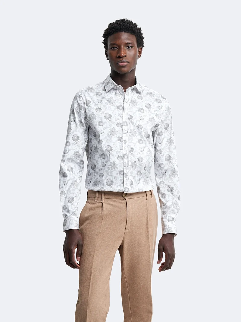 Chemise extra-slim stretch végétale