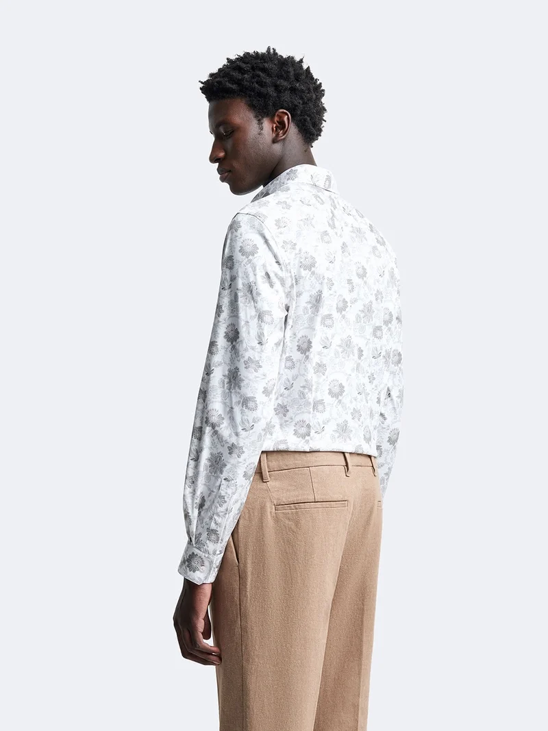 Chemise extra-slim stretch végétale