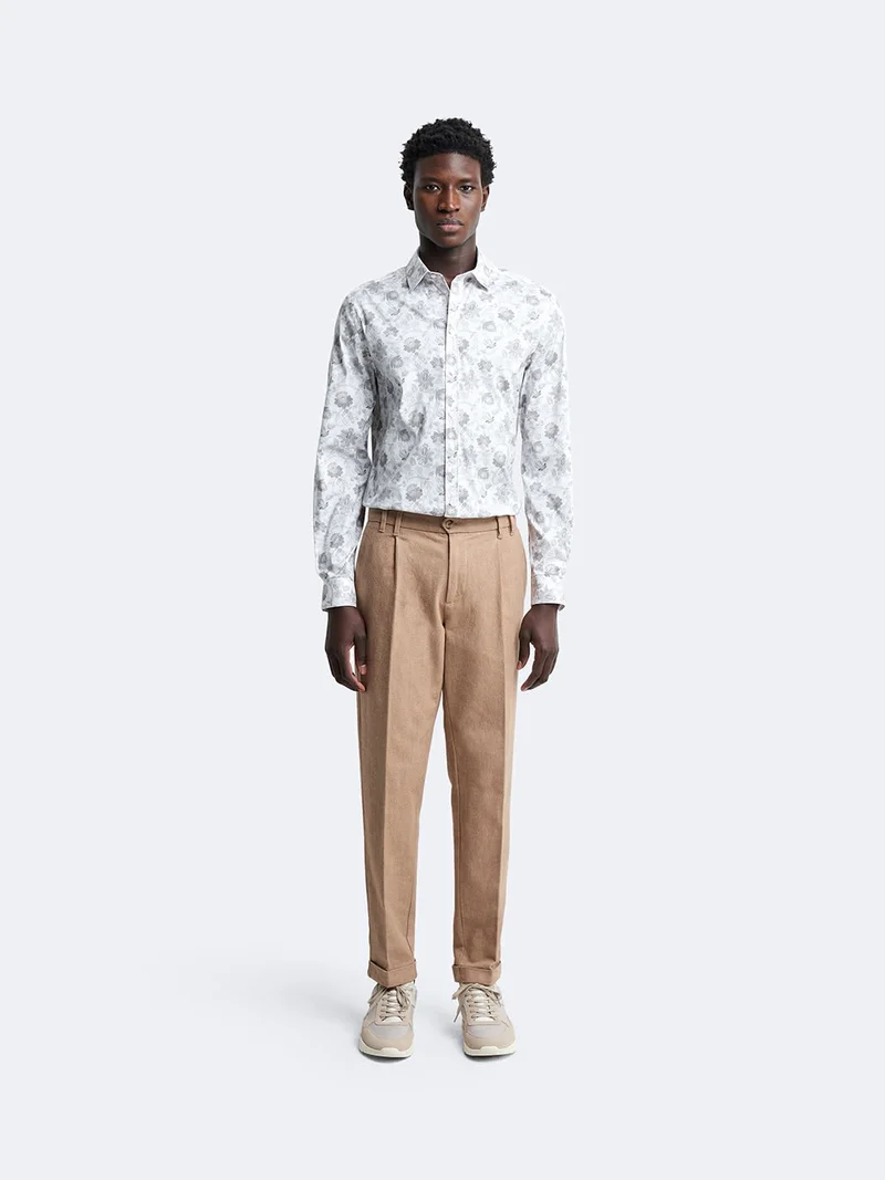 Chemise extra-slim stretch végétale