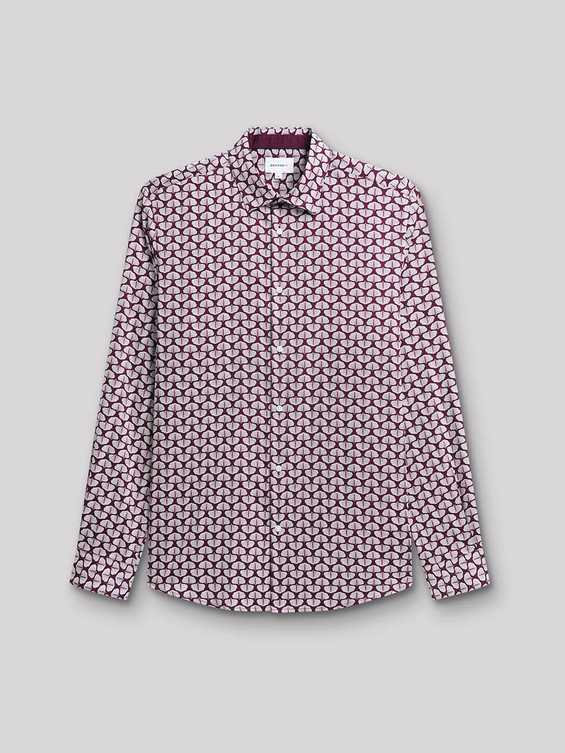 Chemise slim en satin végétale