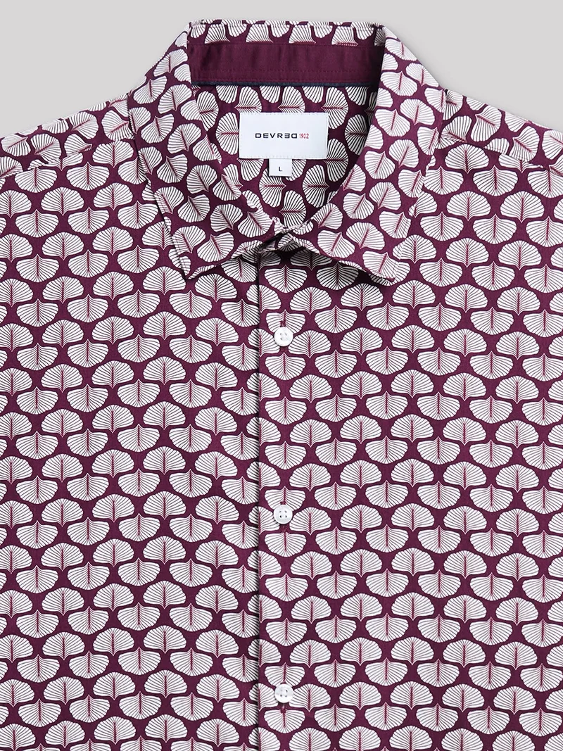 Chemise slim en satin végétale