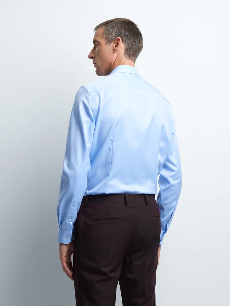 Chemise slim repassage facile unie