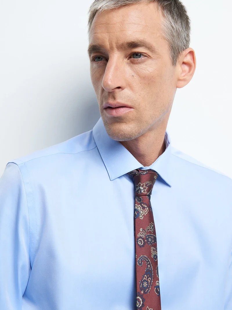Chemise slim repassage facile unie