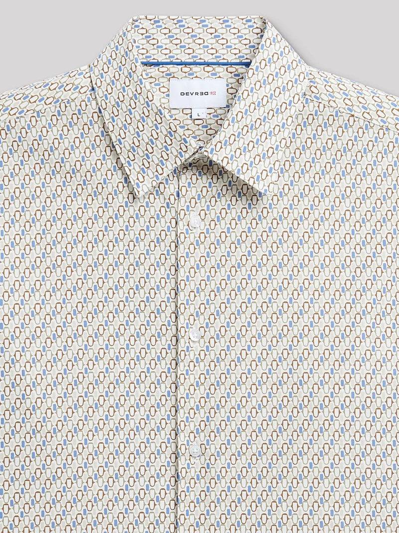 Chemise slim géométrique