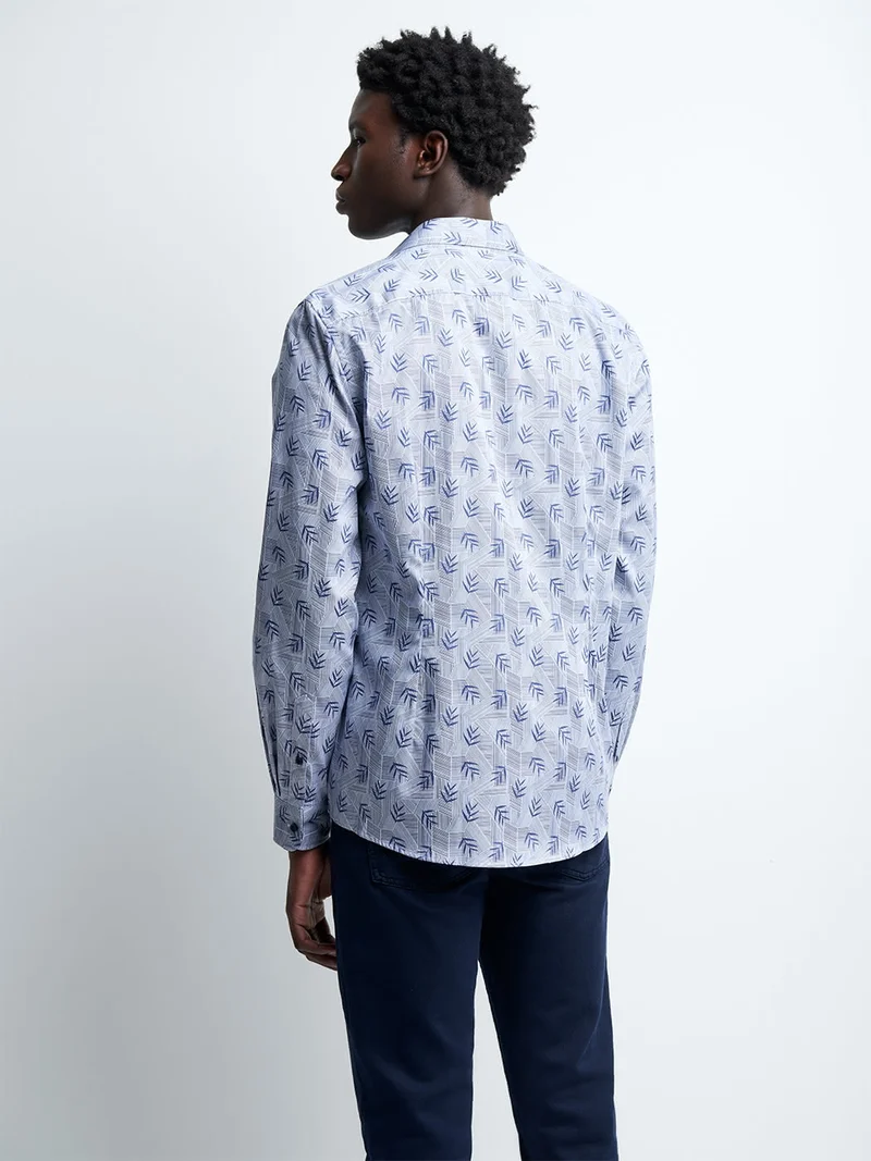 Chemise slim en satin végétale