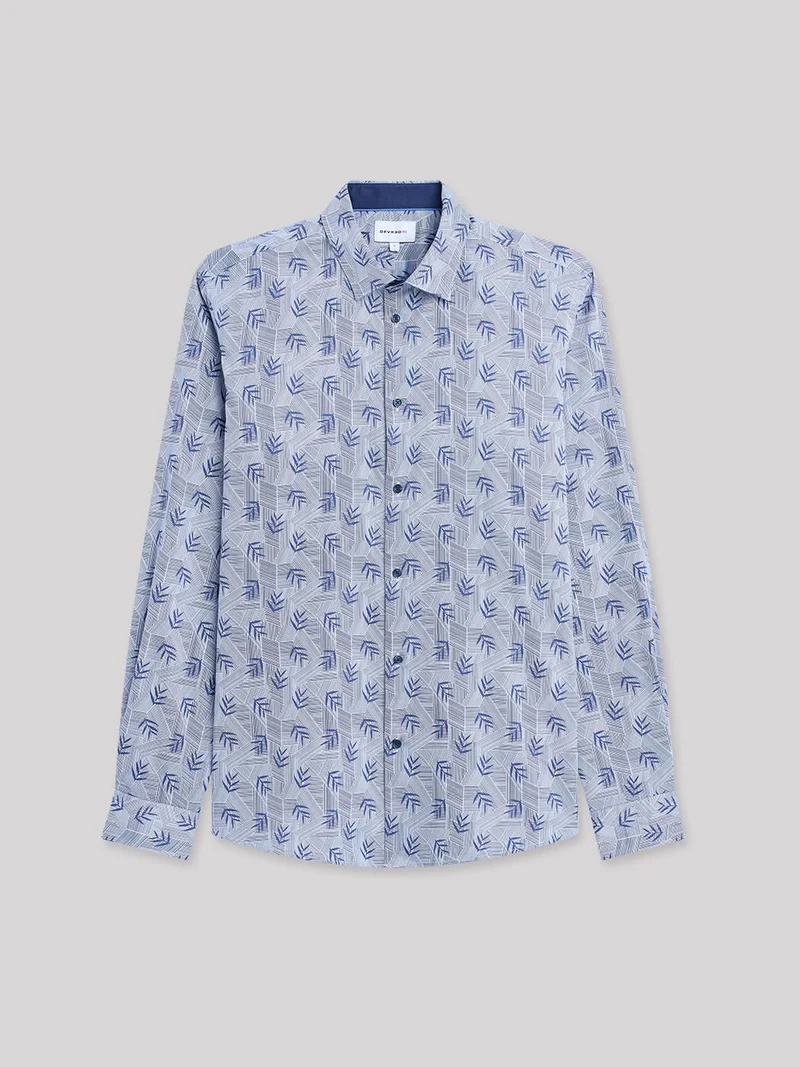 Chemise slim en satin végétale