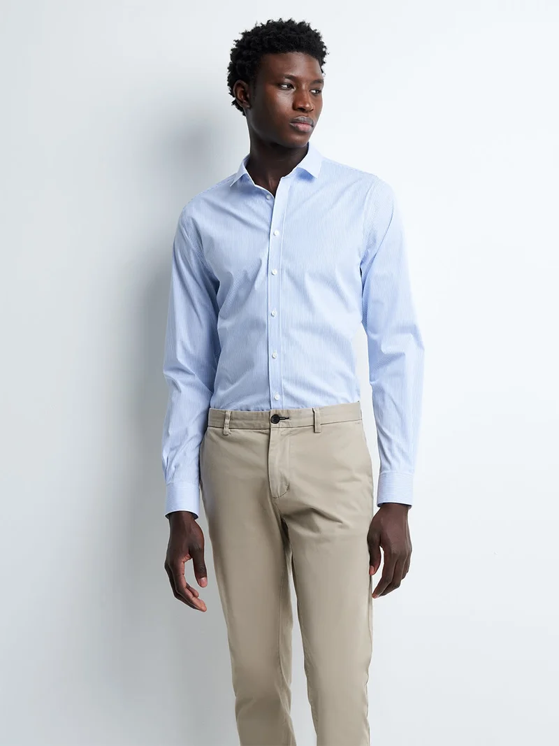 Chemise extra-slim stretch rayée