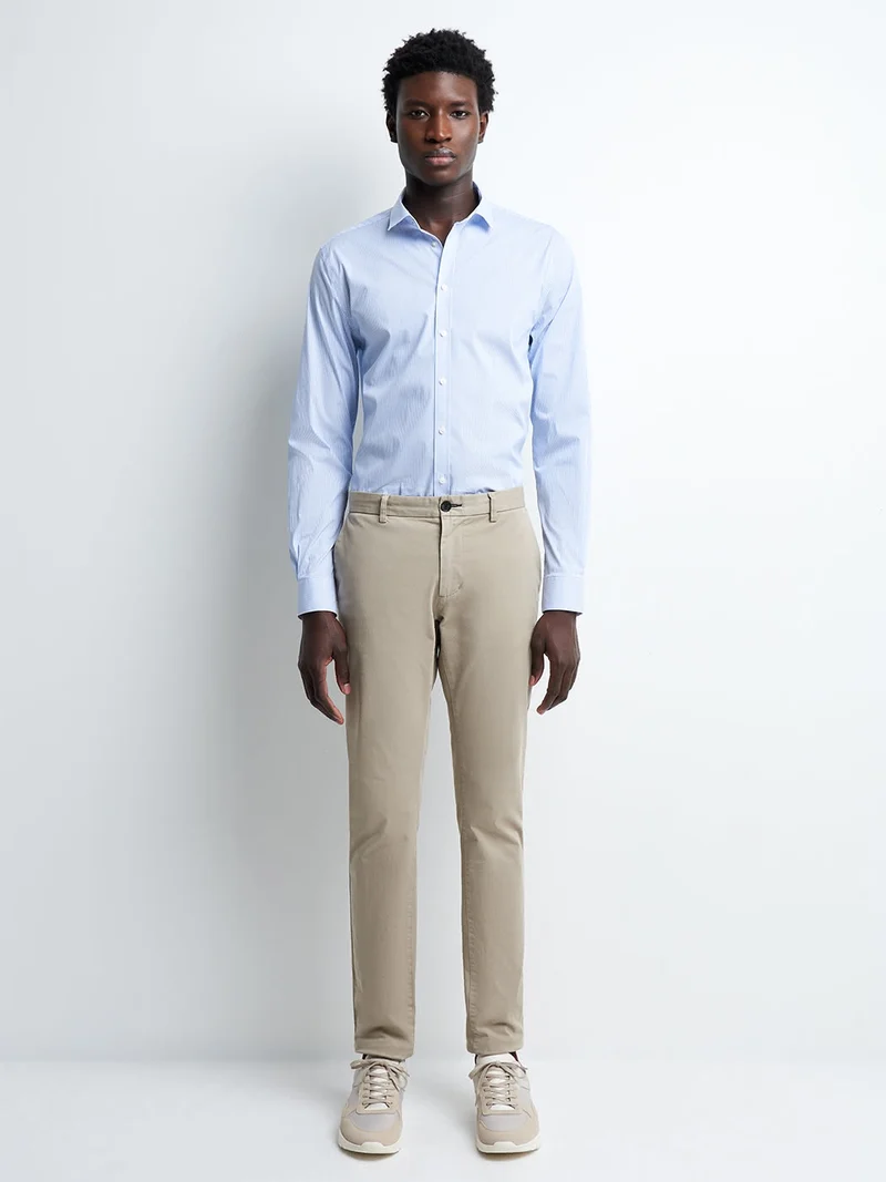 Chemise extra-slim stretch rayée