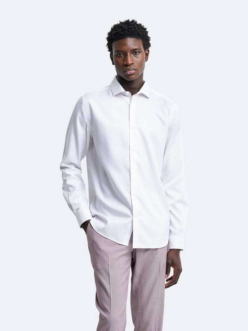 Chemise slim fantaisie
