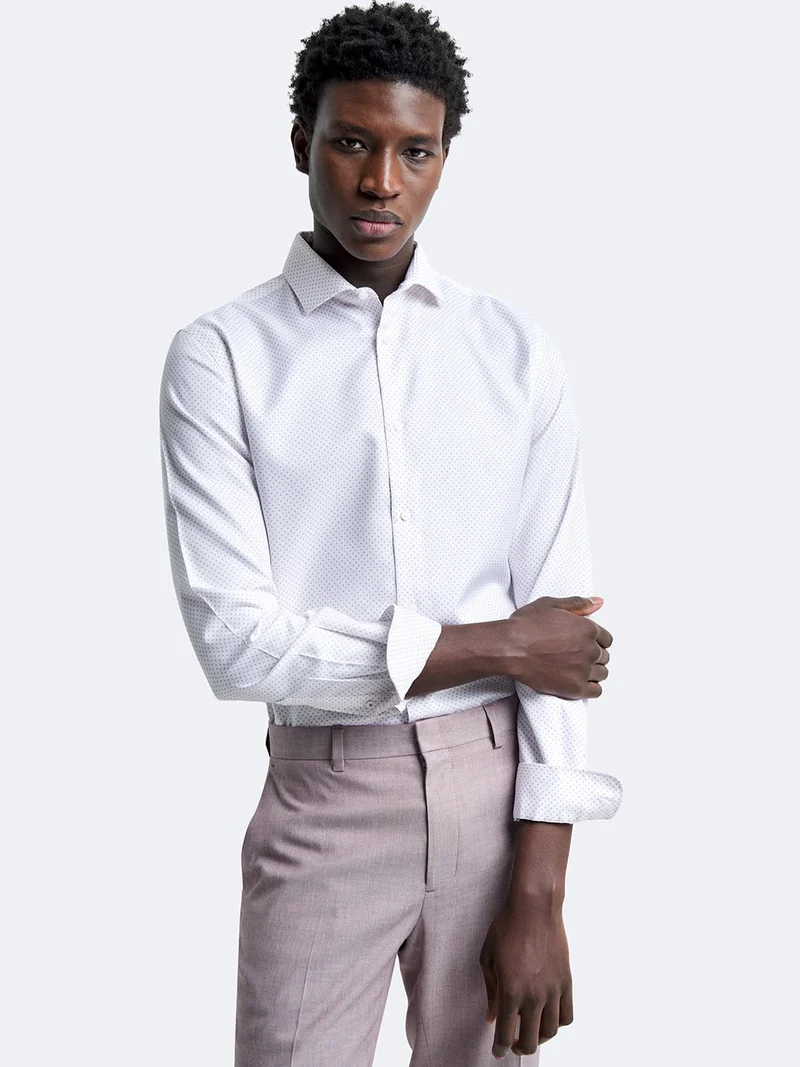Chemise slim fantaisie