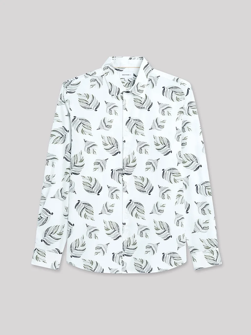 Chemise slim en satin végétale