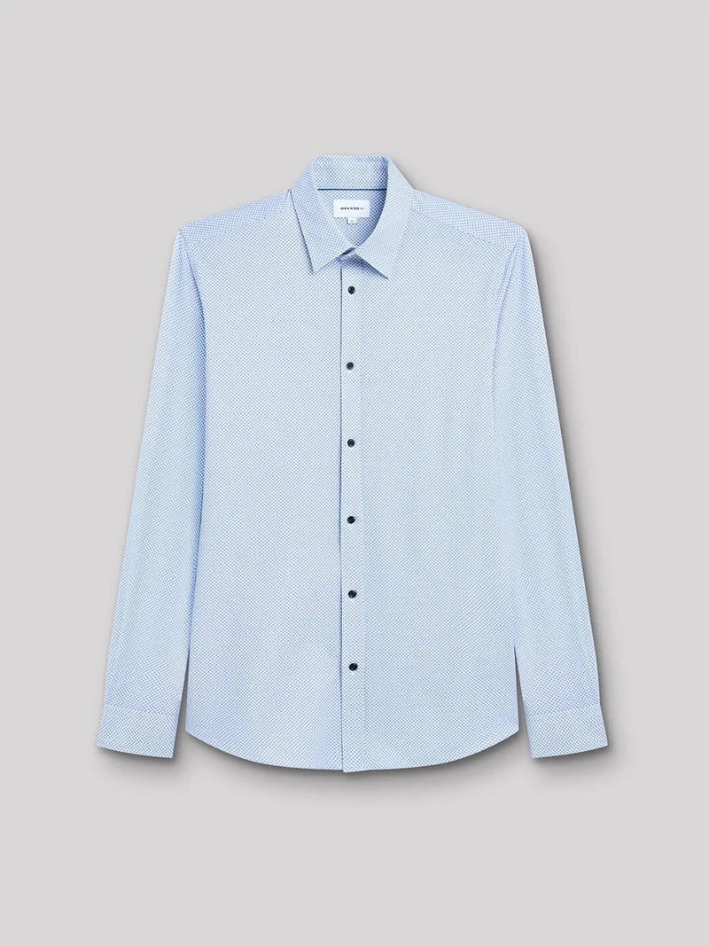 Chemise slim stretch géométrique