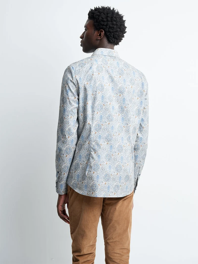 Chemise slim fleurie