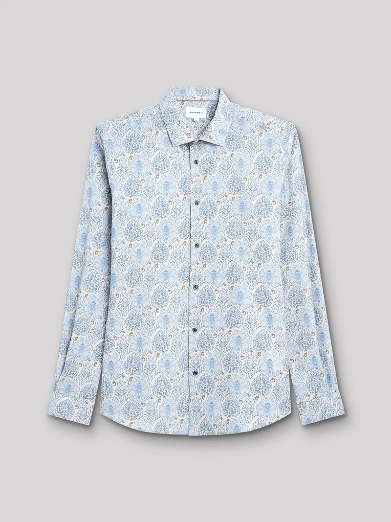 Chemise slim fleurie