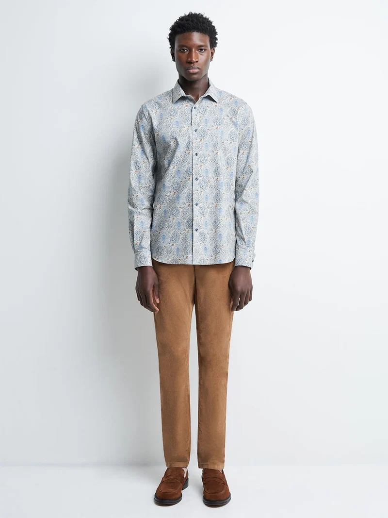 Chemise slim fleurie