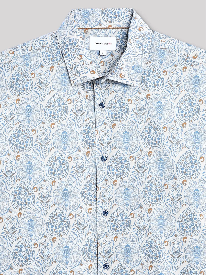 Chemise slim fleurie