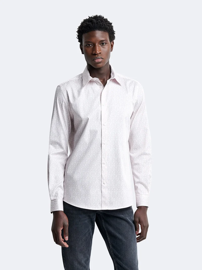 Chemise slim fleurie