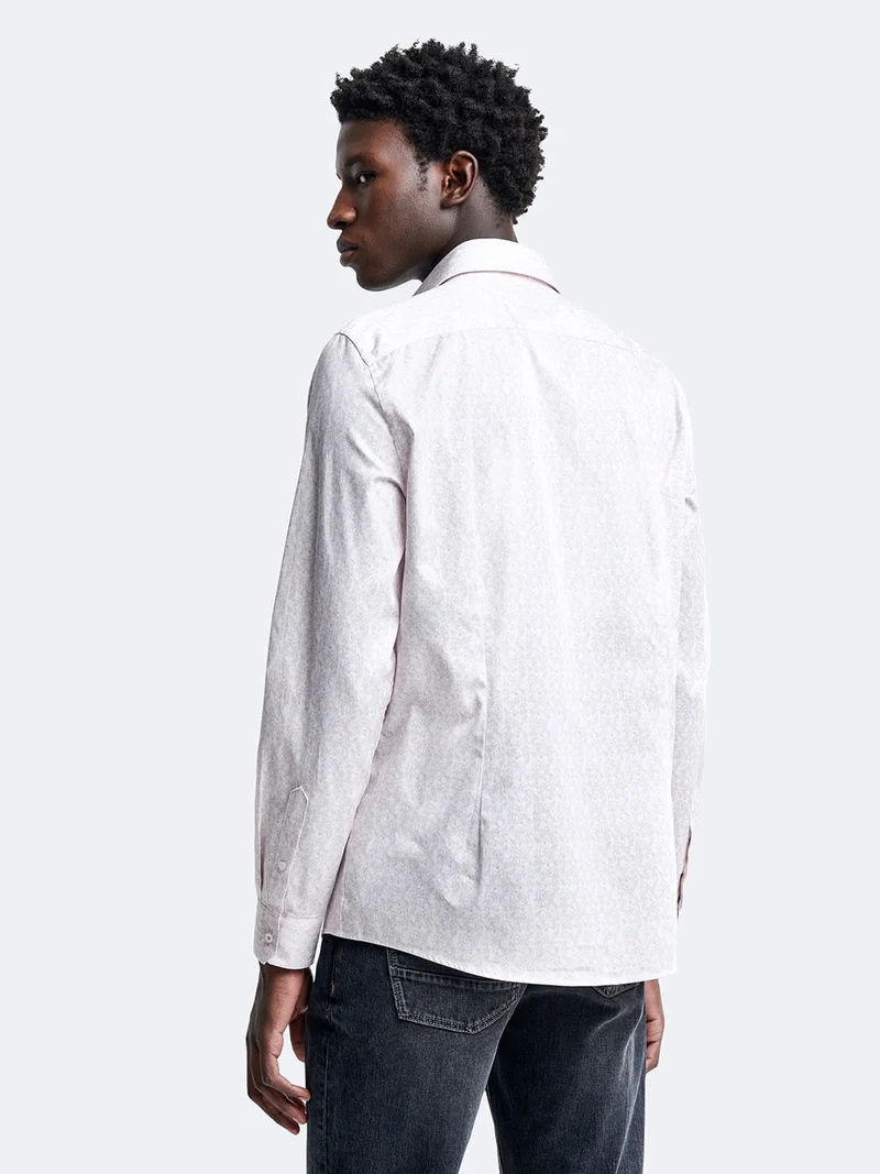 Chemise slim fleurie