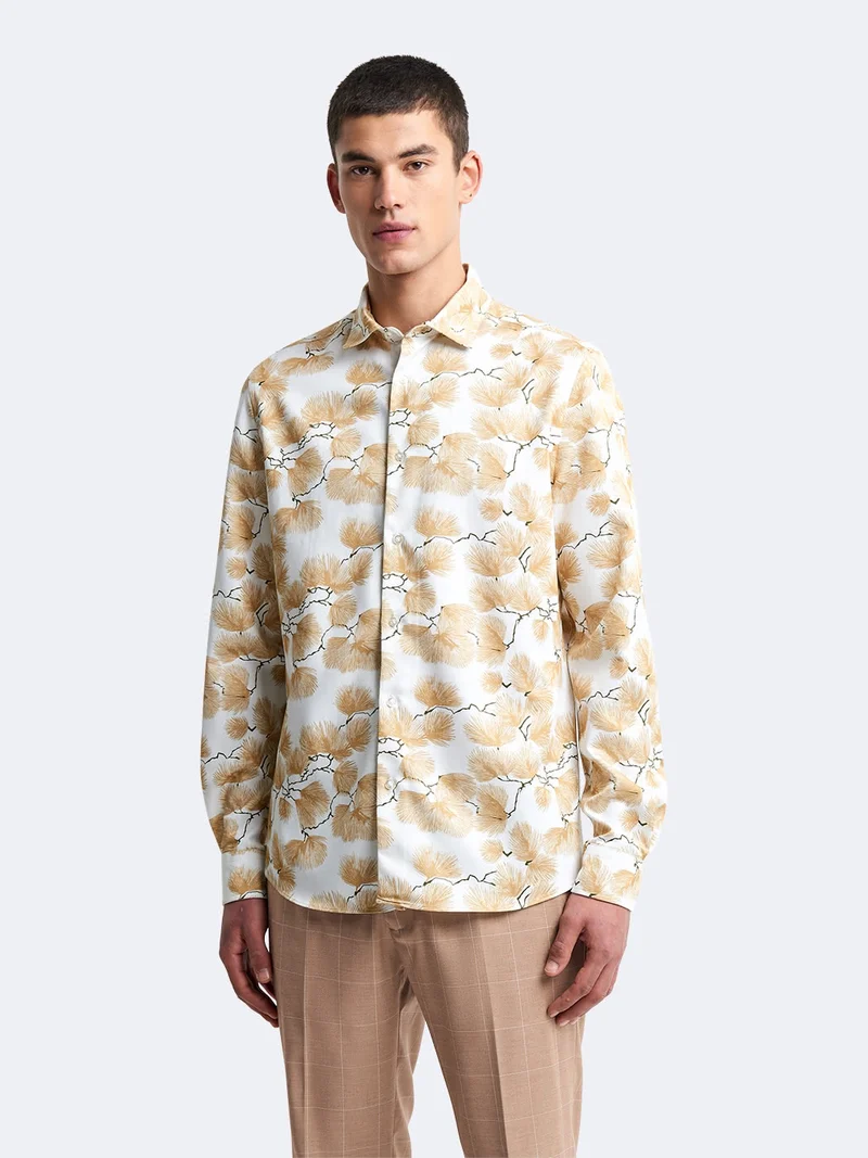 Chemise slim fleurie