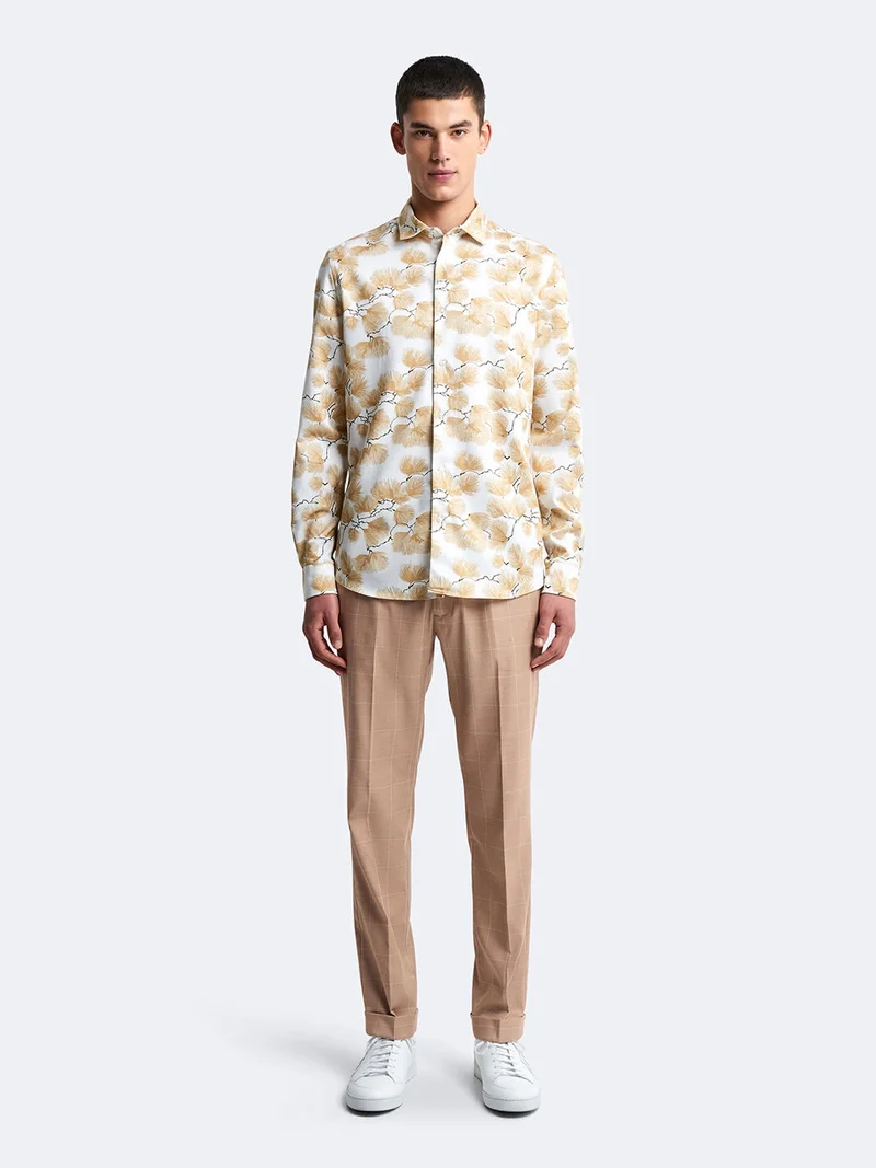 Chemise slim fleurie