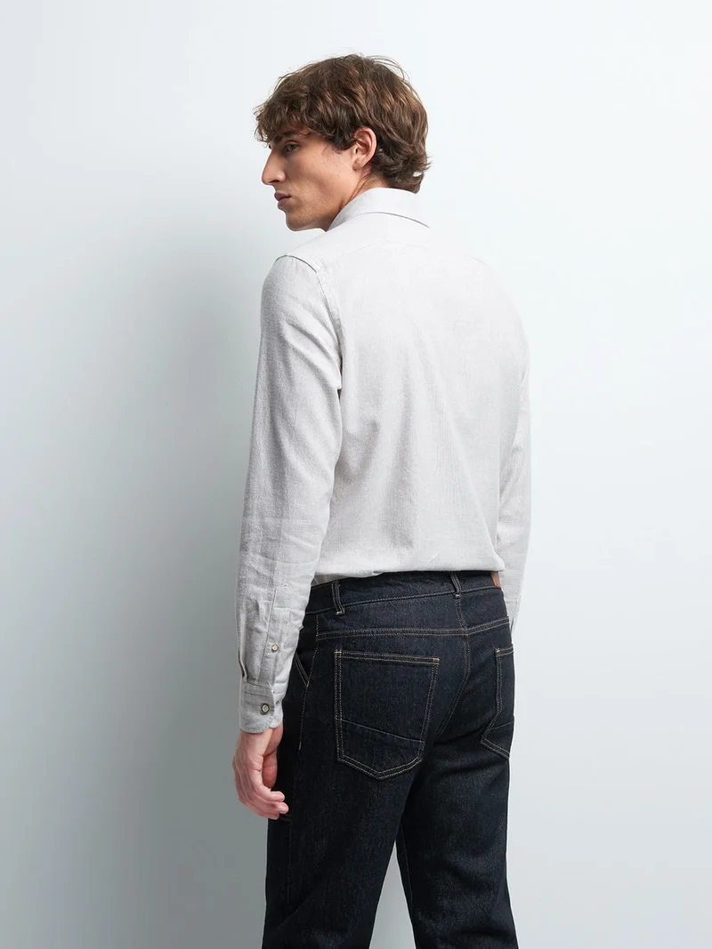 Chemise slim en coton