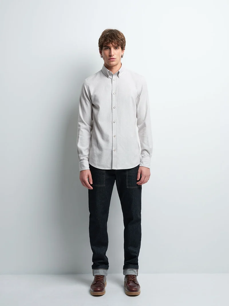 Chemise slim en coton