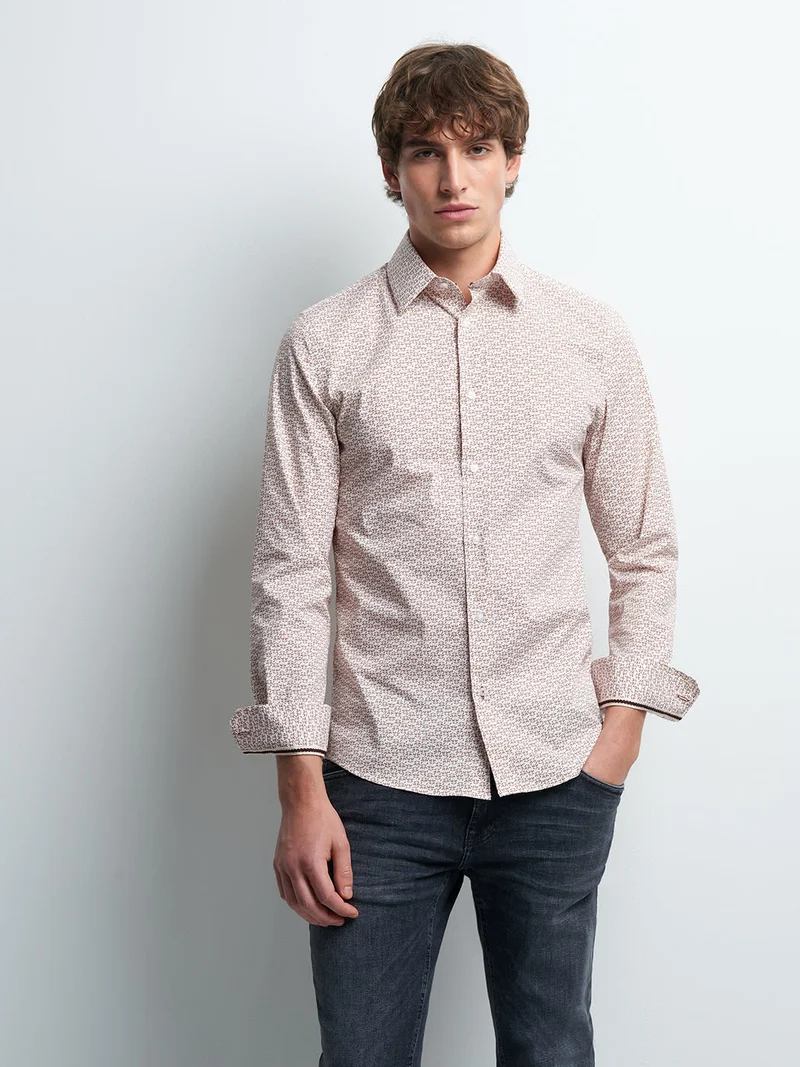 Chemise extra-slim imprimée