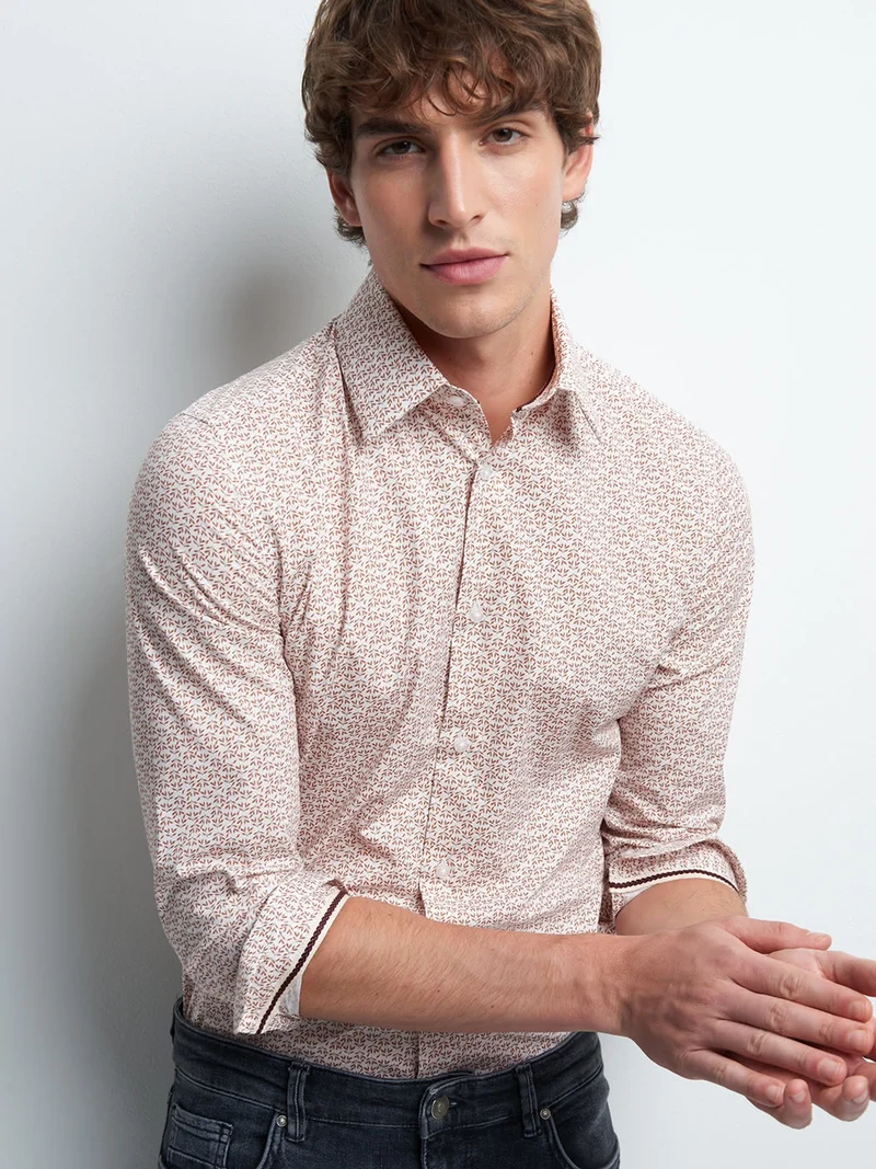 Chemise extra-slim imprimée