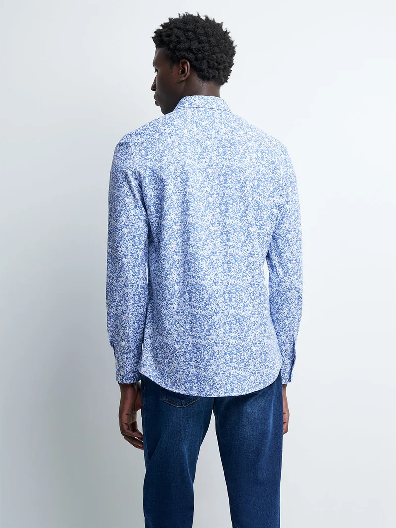 Chemise extra-slim fleurie