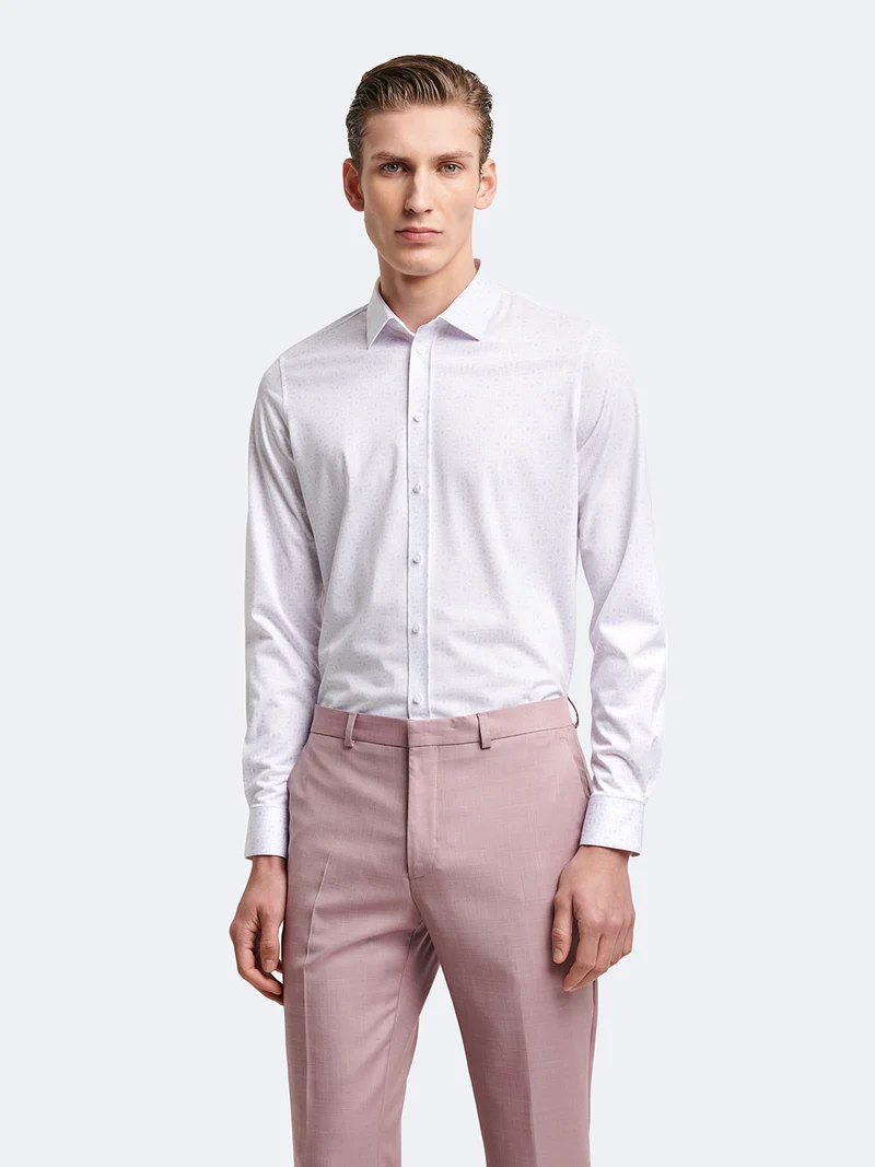 Chemise extra-slim fleurie