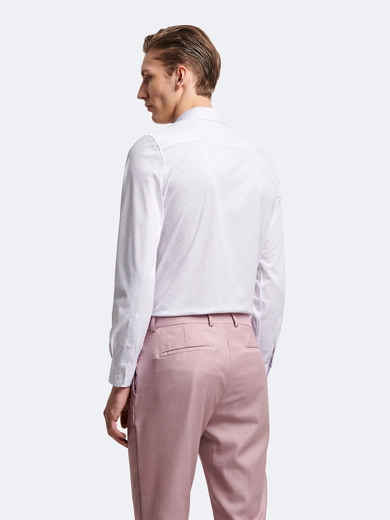 Chemise extra-slim fleurie