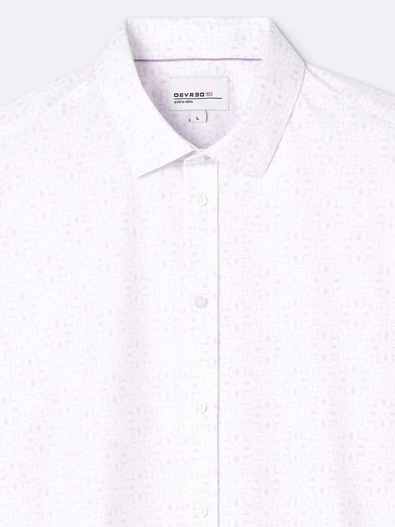 Chemise extra-slim fleurie