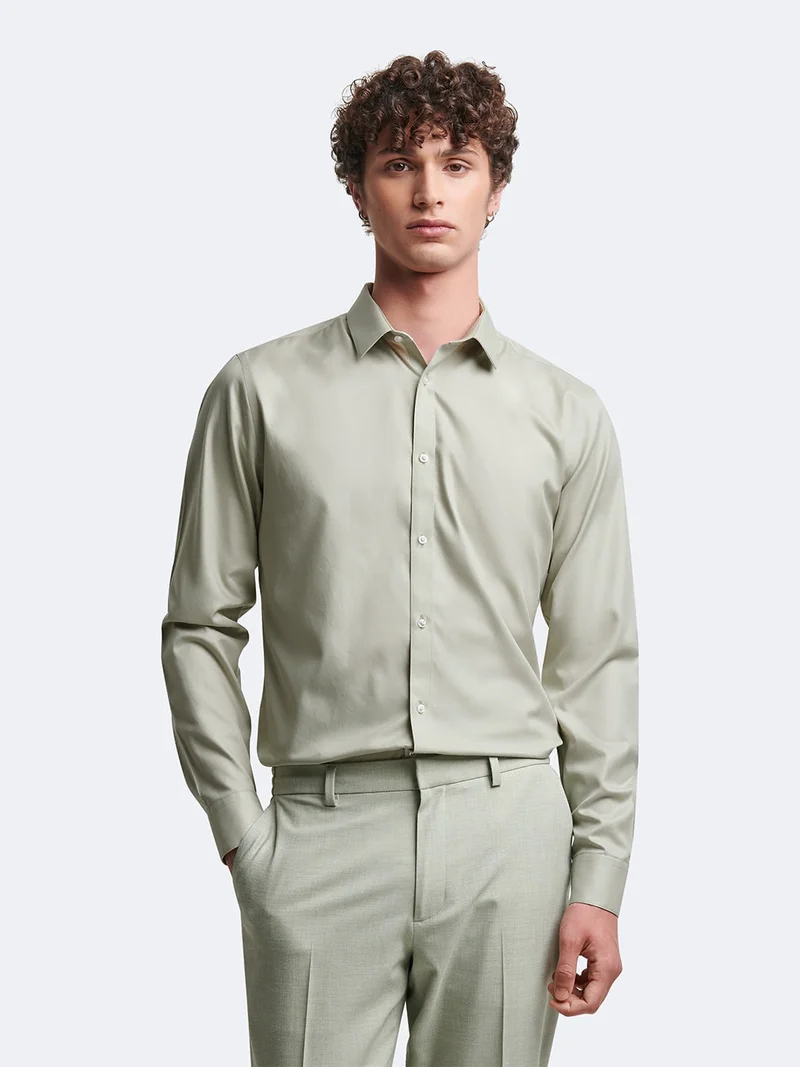 Chemise extra-slim sans repassage unie