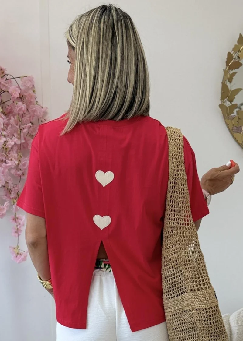 Tee shirt Solene rouge
