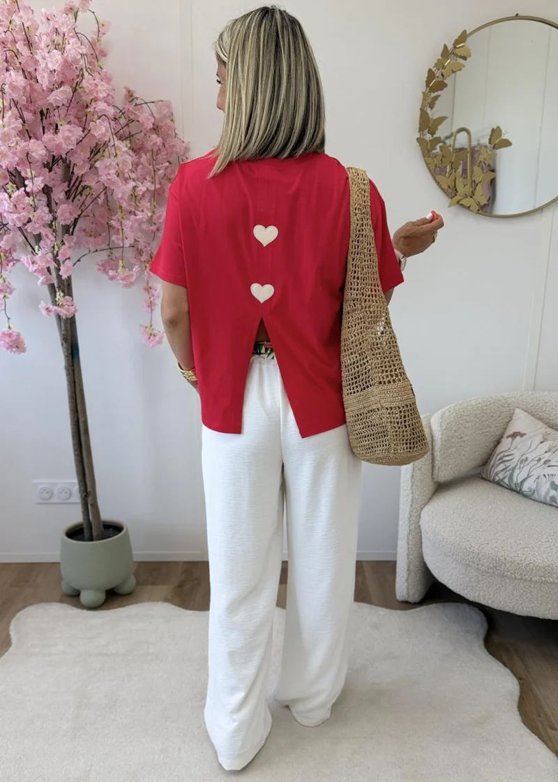 Tee shirt Solene rouge
