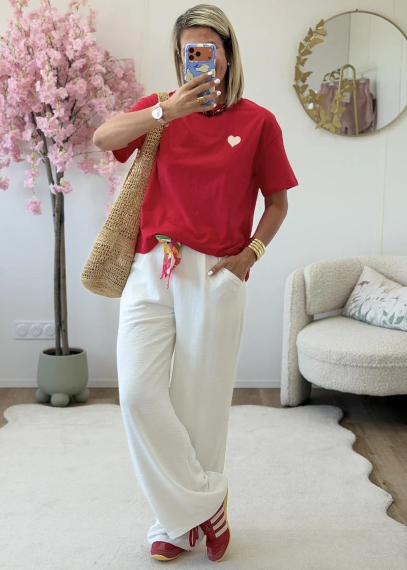 Tee shirt Solene rouge