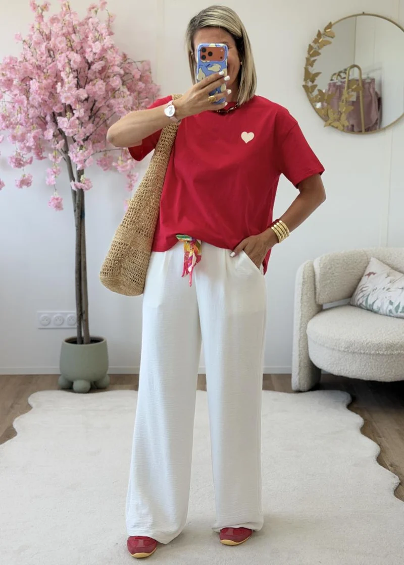 Tee shirt Solene rouge