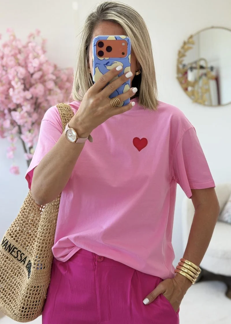 Tee shirt Solene rose