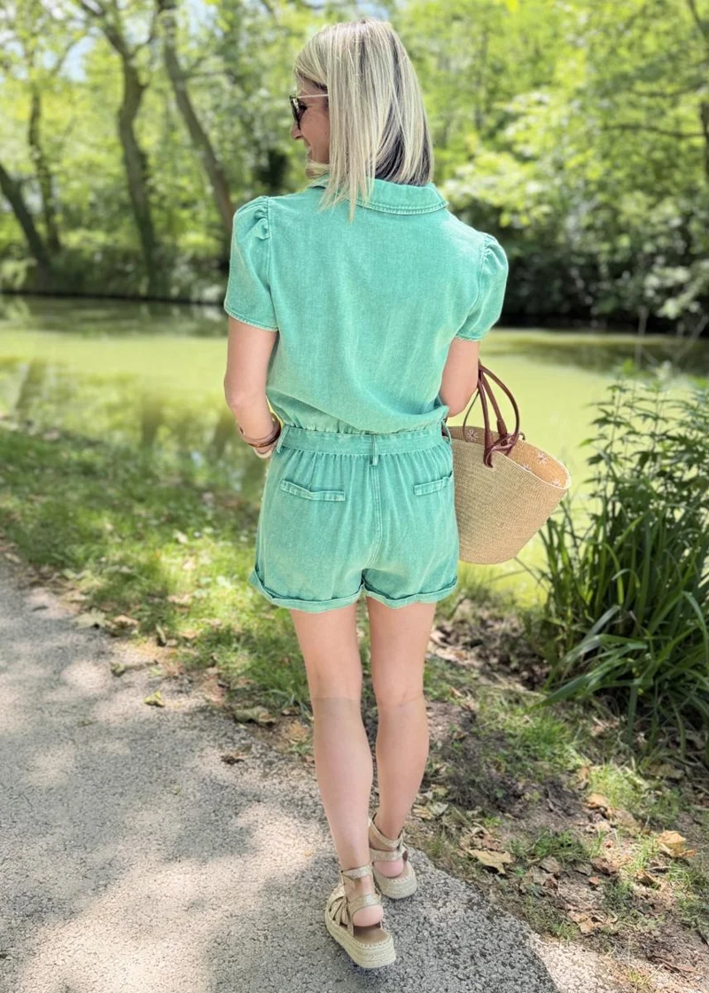 Combi short Lena verte