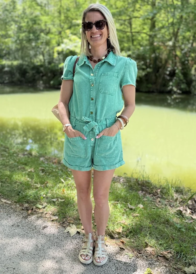 Combi short Lena verte