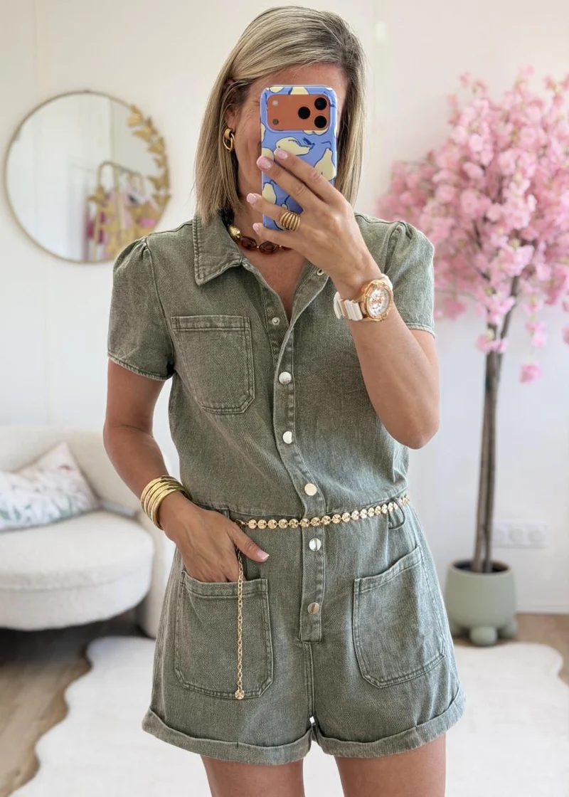 Combi short Lena kaki